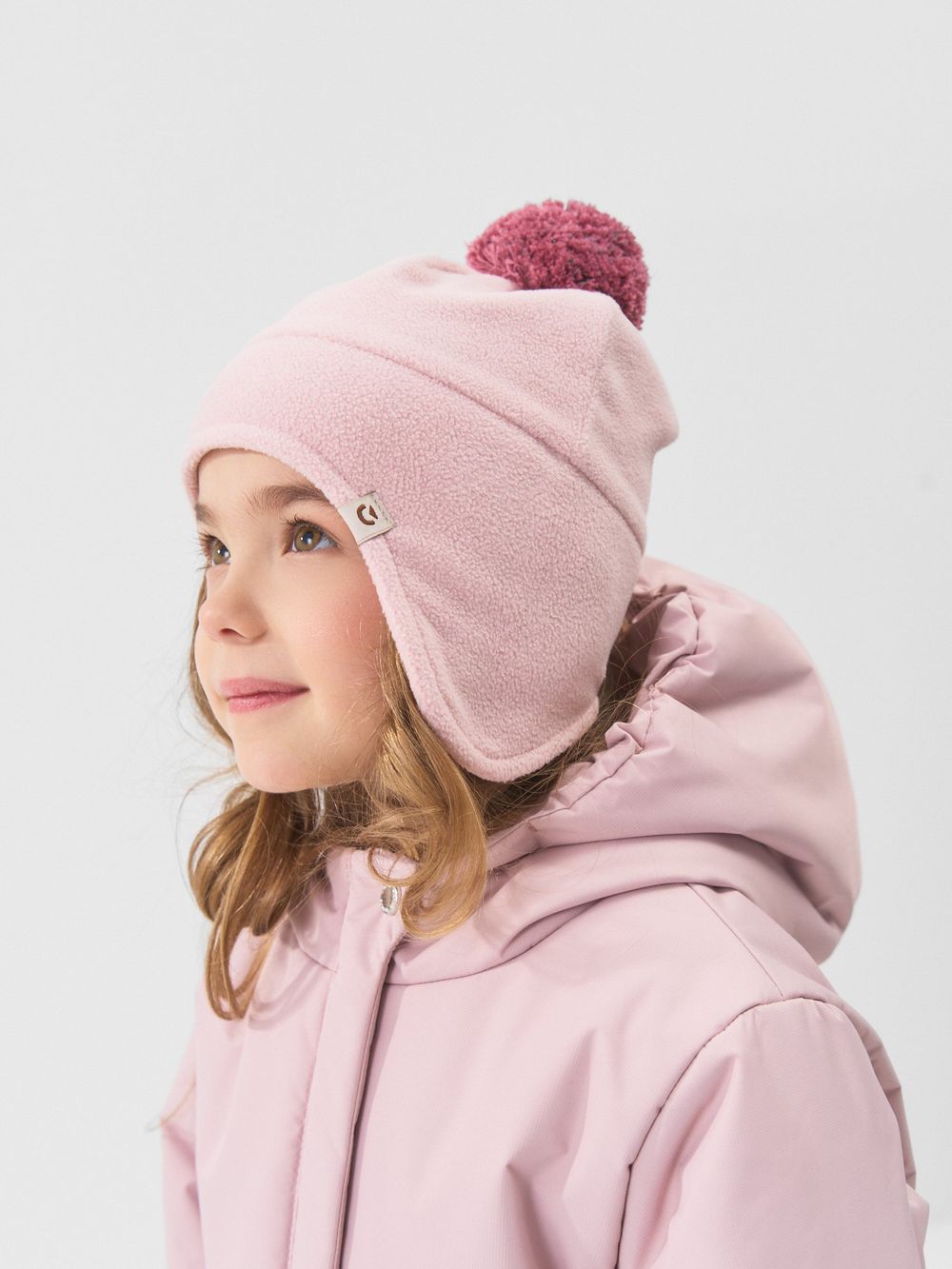 Шапка флисовая "Пудра"