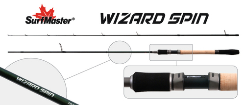 Спиннинг штекерный угольный 2 колена S Master SP1120 Wizard Spin 862MLF HMC (2,8-10,5) 2,59 м