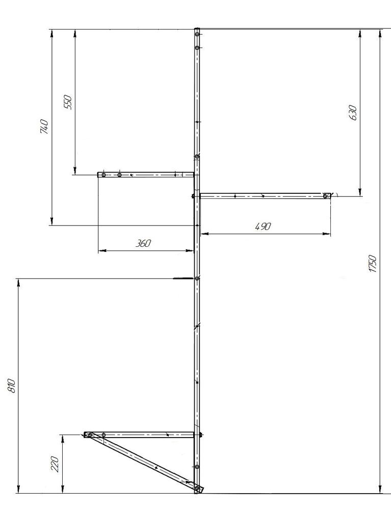 Рама разборная &quot;ERGONOMIKA&quot; 158-175