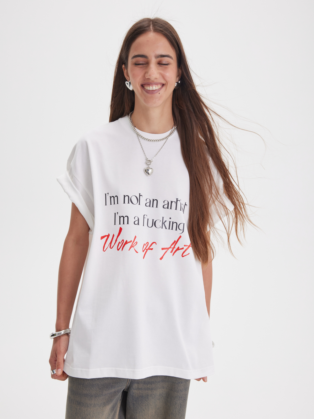Футболка WORK OF ART, молочная