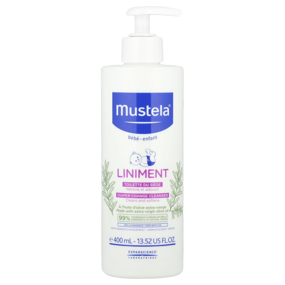 Mustela, Baby, Liniment, очищающее средство для смены подгузников, 400 мл (13,52 жидк. Унции)