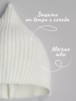 Чепчик детский вязаный на завязках