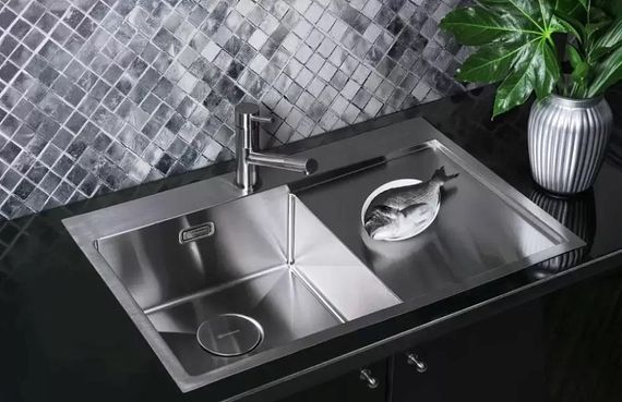 Мойка Omoikiri Akisame 78-GM-L нерж.сталь/вороненая сталь (4973099)