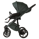 Детская универсальная коляска Adamex PRO Natura - CN-12-Forest (темно-зеленая экокожа)