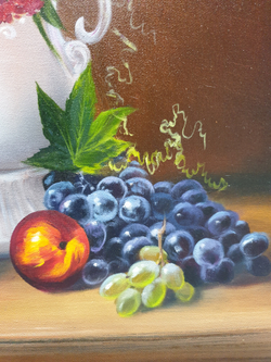 Букет цветов и фруктов