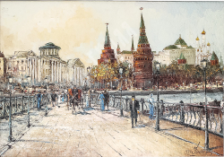 Фомин А. В. Вид на Кремль. Холст, масло. 1999.