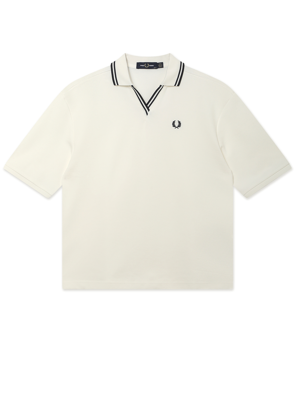 Рубашка Поло Кор. Рукав Open Collar Tipped Polo Shirt