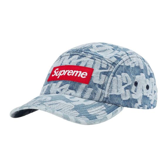 Supreme Week 13 Fat Tip Jacquard Denim Camp Cap