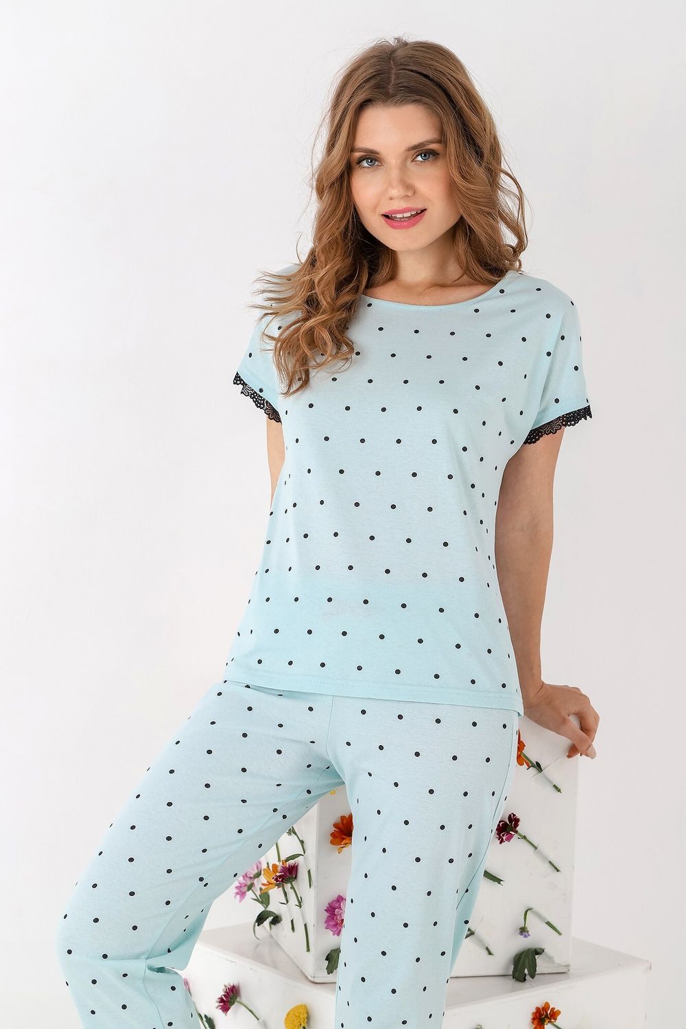 Пижама Джуди-3 Виотекс ГОЛУБОЙ