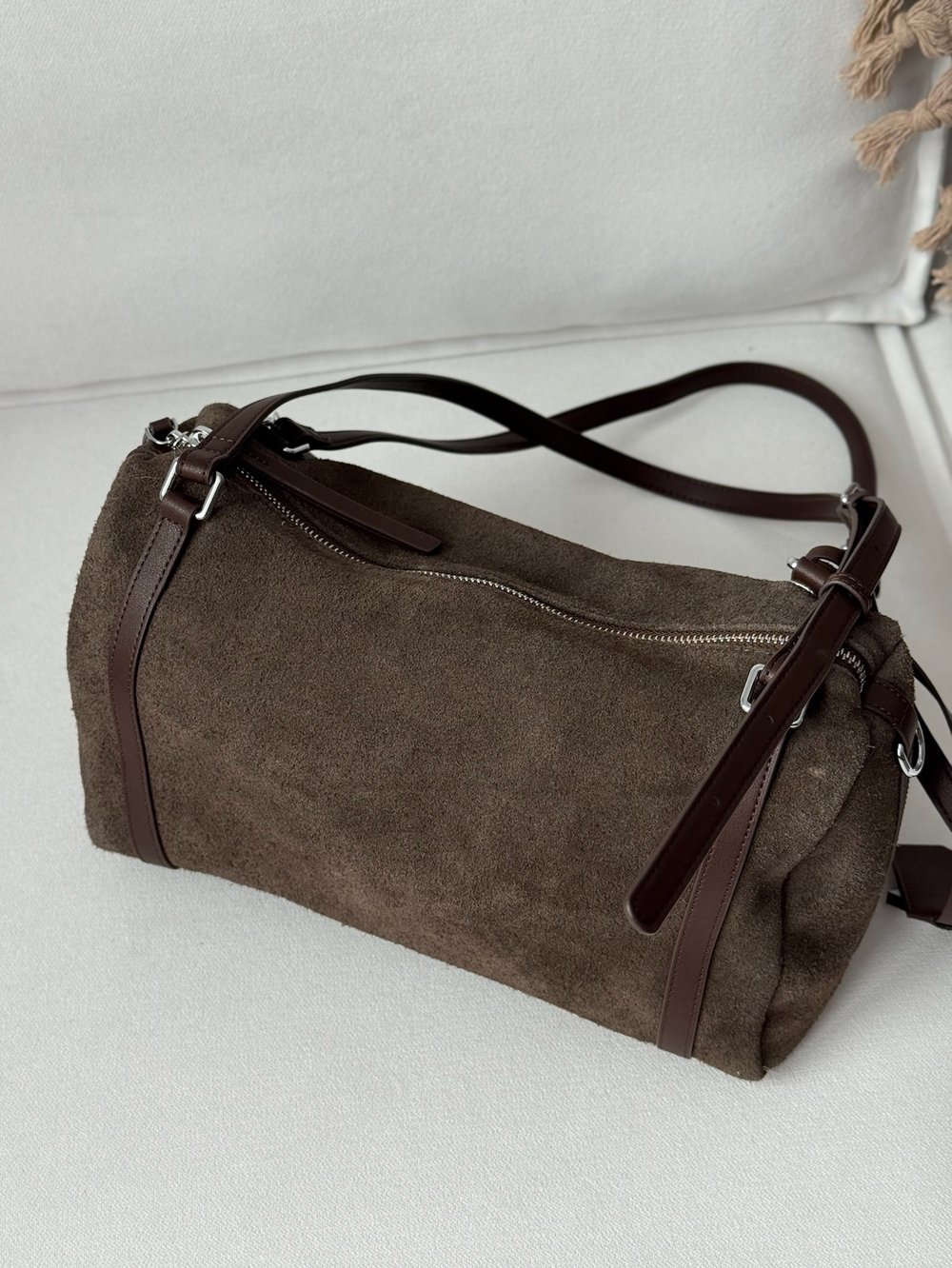 Сумка из натуральной замши