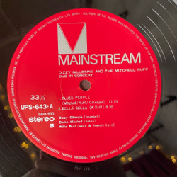 Винтажная виниловая пластинка LP Dizzy Gillespie And The Mitchell-Ruff Duo In Concert (Japan 1972) (No Obi)