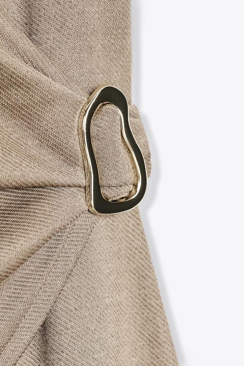 ZARA ПЛАТЬЕ МИДИ БЕЗ РУКАВОВ, БЕЖЕВЫЙ