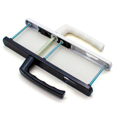 Ручка нажимной гарнитур ЛДМ АГН-92.25.67-75 RAL7016 антрацит с пружин.  м/о 92