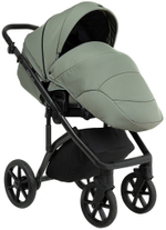 Детская коляска Roan Bass Next 2.0 3 в 1 с автокреслом Pituso Baesa Pro Black BSN/43/2 Sage Green/Black/руч.Black