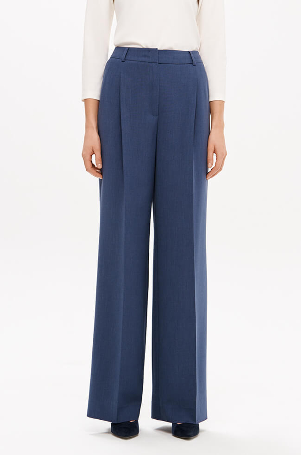 31181 Брюки женские (дымчато-голубой)