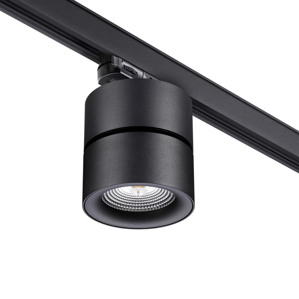 358787 PORT NT21 271 черный Трехфазный трековый светодиодный светильник IP20 LED 25W 4000K 2200Лм 100-265V GRODA