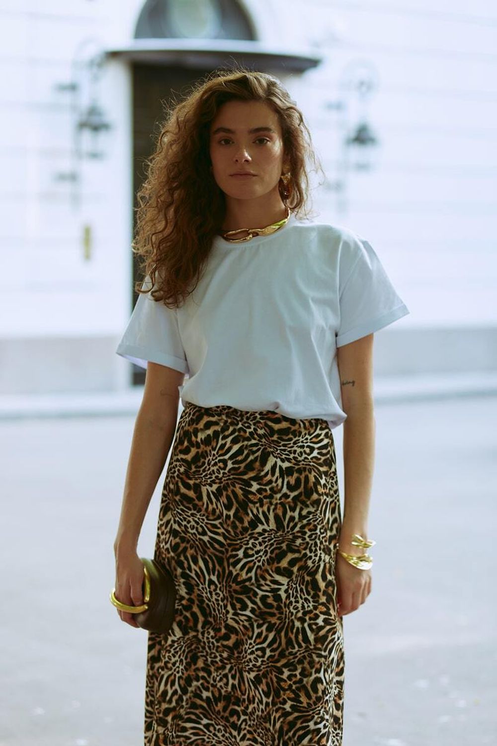 Юбка леопард вискоза