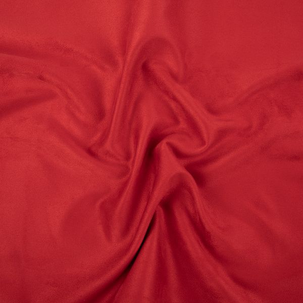 Замша искусственная отрез 35х50 см, 175±5 г/м², 18-1551 scarlet (красный), Peppy Woven Suede