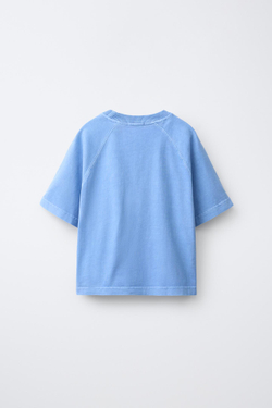 ZARA КОМПЛЕКТ ИЗ ФУТБОЛКИ И ШОРТОВ, СИНИЙ