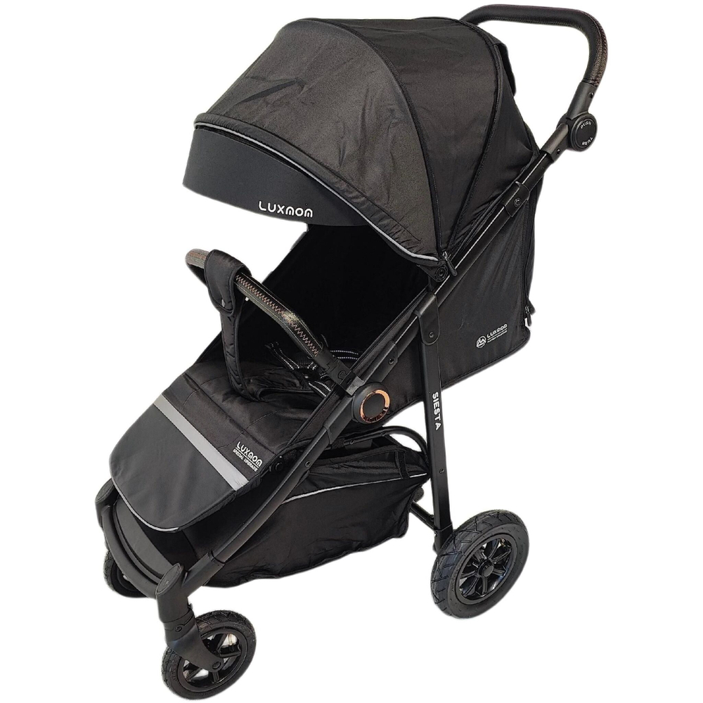 Прогулочная коляска Luxmom V1 черный цвет