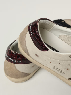 Men’s Super Star in leather with suede star and heel tab