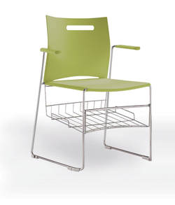 Web стул на полозьях с подлокотниками