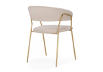 Стул на металлокаркасе Woodville Kamelia 1 beige, gold