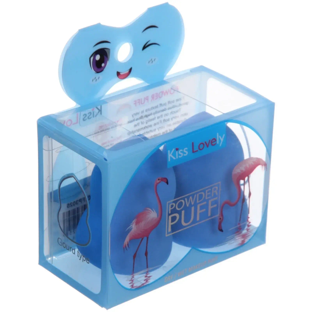 Спонжи для макияжа 2шт «KALISTO», цвет голубой, 6,5*8,5см