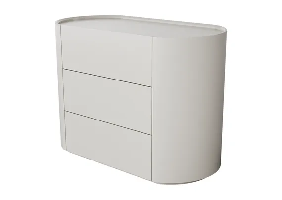 Комод Lagom 3 ящика ширина 100 см (дымка)