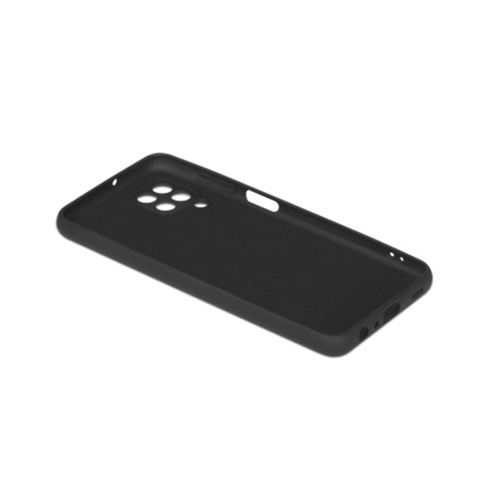 Силиконовый чехол с микрофиброй для Samsung Galaxy М32 black DF