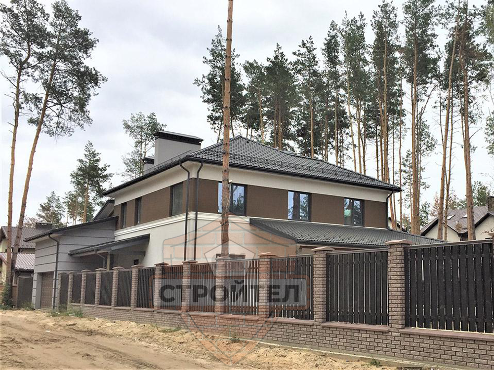 Строительство дома из газобетона 250 кв.м. по индивидуальному проекту