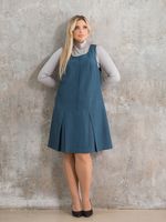 Сарафан 1355 зелено-синий Novita (Акция)