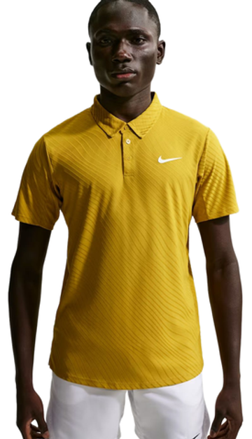 Мужское теннисное поло Nike Court Slam Dri-FIT ADV Sinner - saffron quartz/white