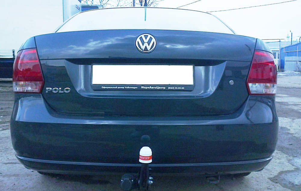 Фаркоп Трейлер 9130 на Volkswagen Polo Sedan (4dr.) седан 2010г.-(паспорт и сертификат в комплекте)(без электрики)