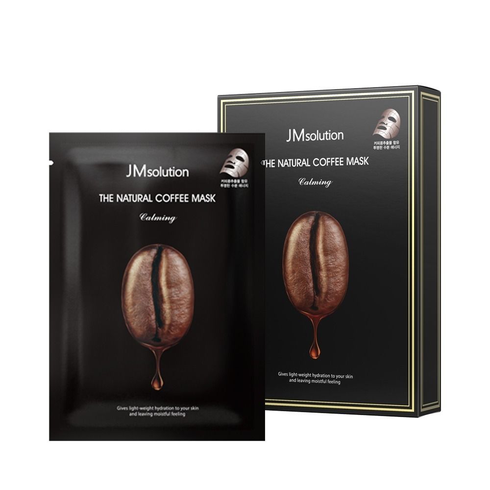 JMsolution Маска тканевая успокаивающая с экстрактом кофе The Natural Coffee Mask Calming