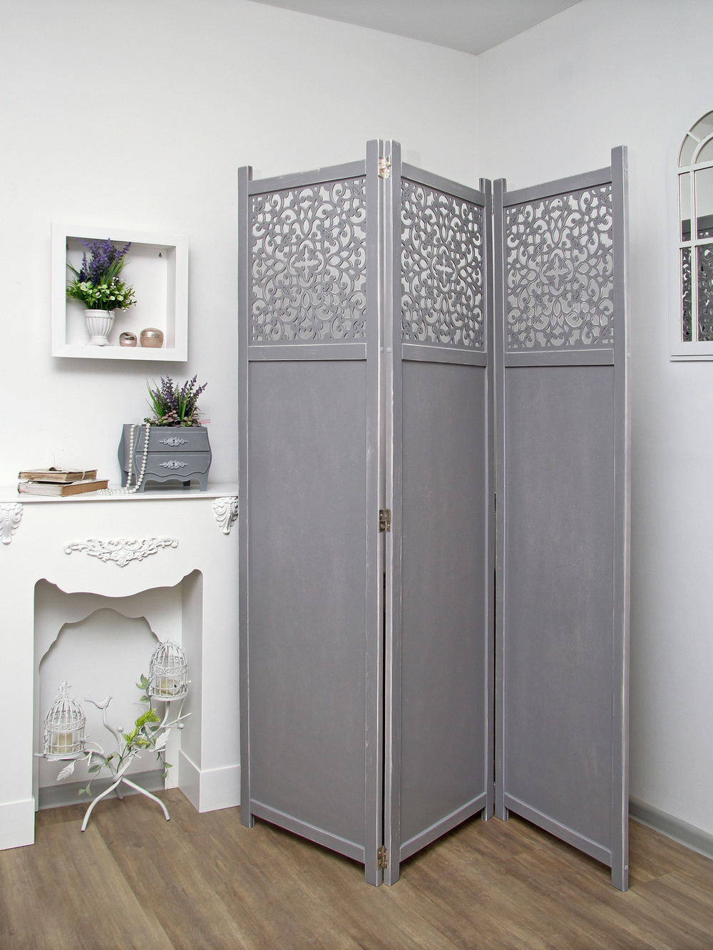 Ширма деревянная "Прованс", 3 створки. 1800*1500 мм