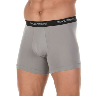 Набор из 2 мужских трусов-боксеров Emporio Armani - черных и серых (Размер: L) (Цвет: разноцветный)