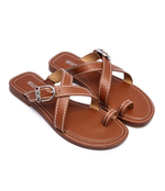 Шлепанцы кожаные ashton Michael Kors - коричневый(40S4ATFS1L)