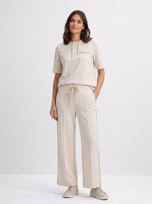 Брюки из модала и полиэстера