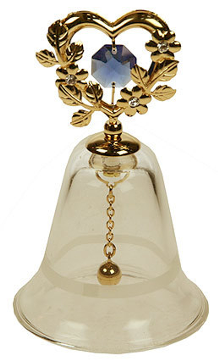 Фигурка декоративная Crystocraft Колокольчик с кристаллами Swarovski, 6х19 см