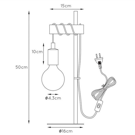 Настольная лампа Lucide Paulien 08527/01/35