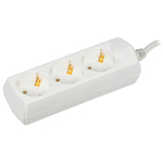 Удлинитель бытовой 3 гн, 5 м, 3х1 мм2, 10 А, IEK, Generica, WYP10-10-03-05-Z-G