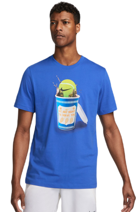 Мужская теннисная футболка Nike Court Tennis T-Shirt - game royal