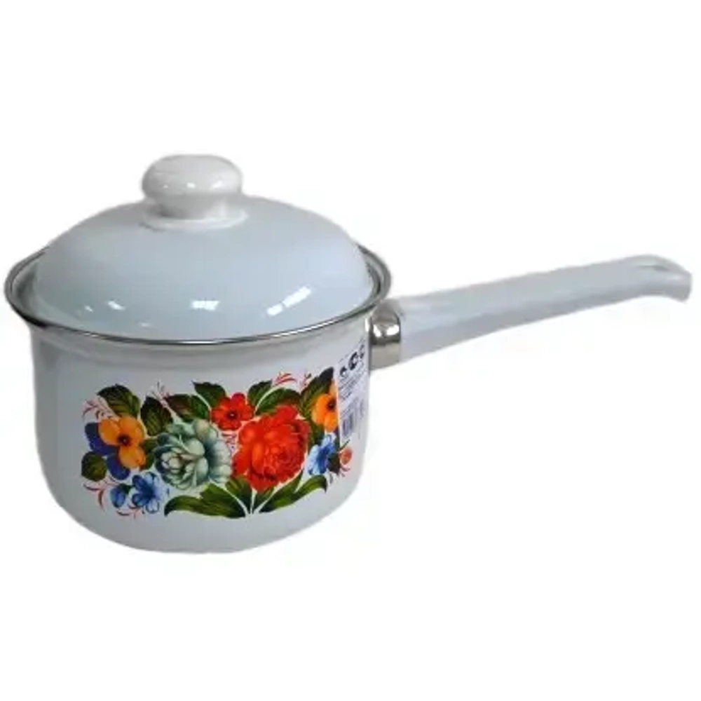 Кастрюля эмалированная 1,5л «Татьяна» С-1608АП/4