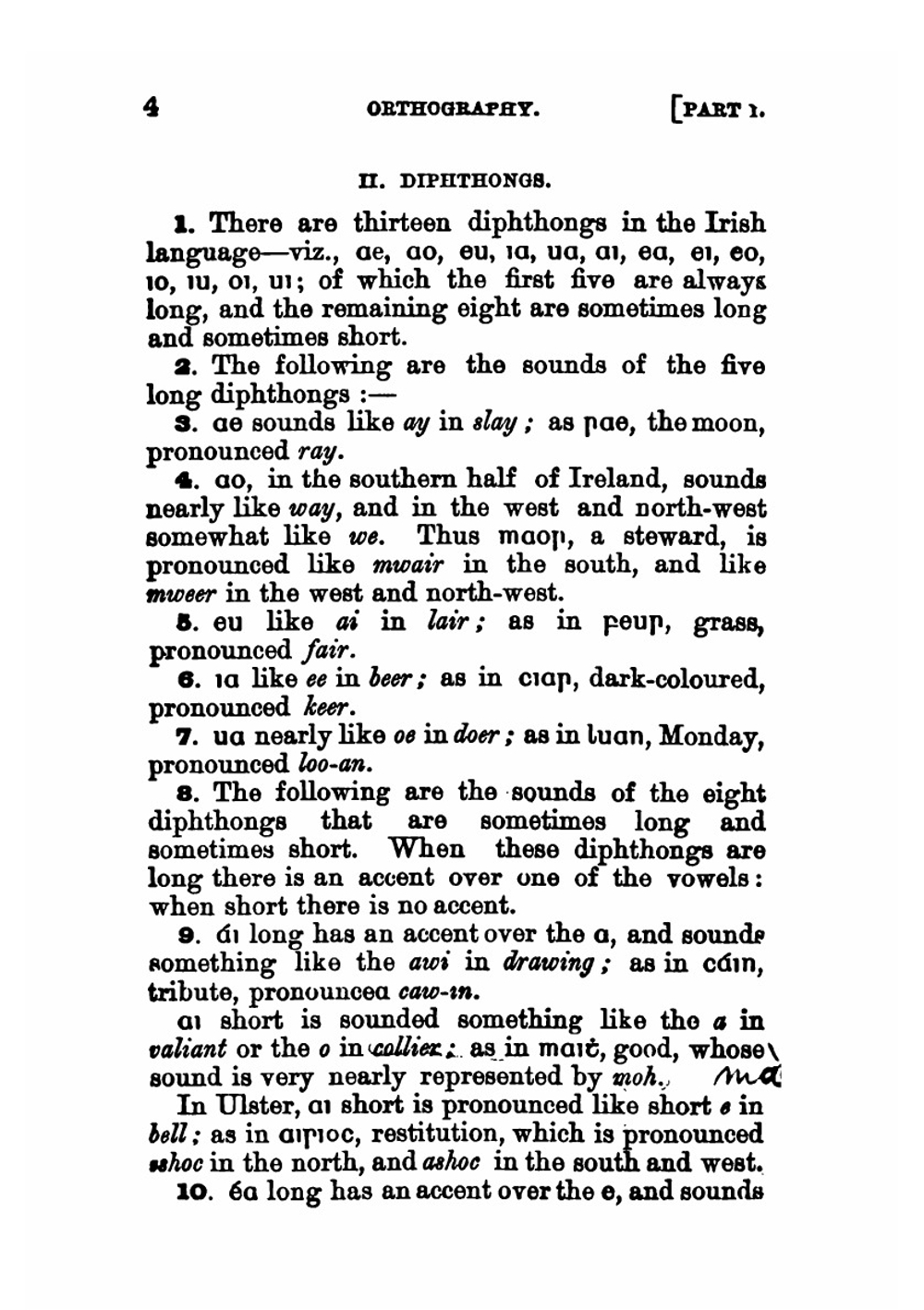 A Grammar of the Irish Language | P. W. Joyce