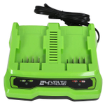 Зарядное устройство GREENWORKS G24X2UC2 24В,на 2 аккум., (2931907)