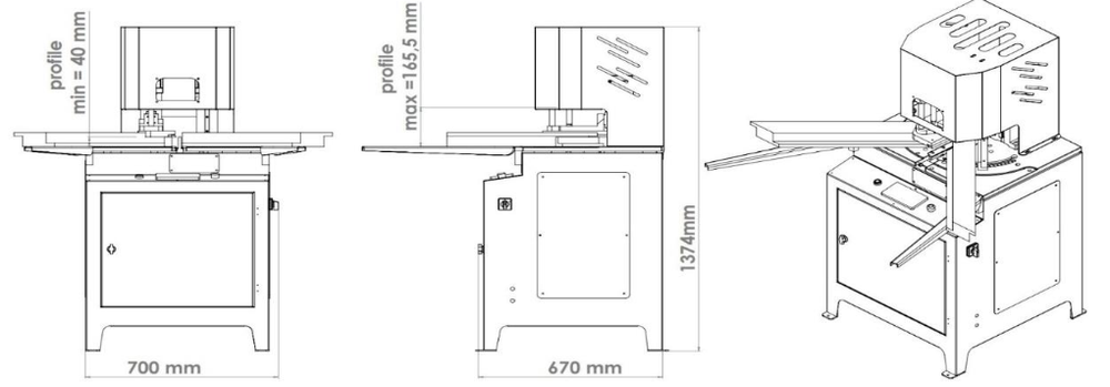 Одноголовочная машина для сварки одиночных углов TTK551 (C PLUS)