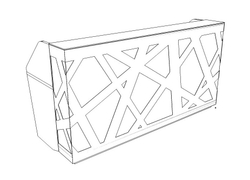 Стойка ресепшн с LED подсветкой