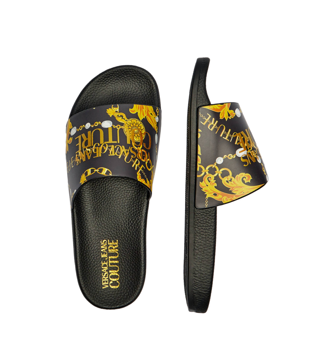 Шлепанцы Versace Jeans Couture - черный(77VA3SQ3ZS834)