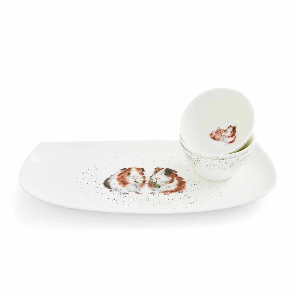 Royal Worcester Wrendale Designs Набор мисок на подносе 3+1 9 см